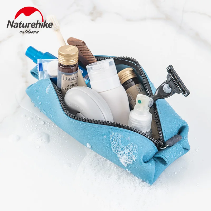 Naturehike Silica Gel Wash Bag portable travel female make up Cosmetic bag travel Waterproof silicone storage bag