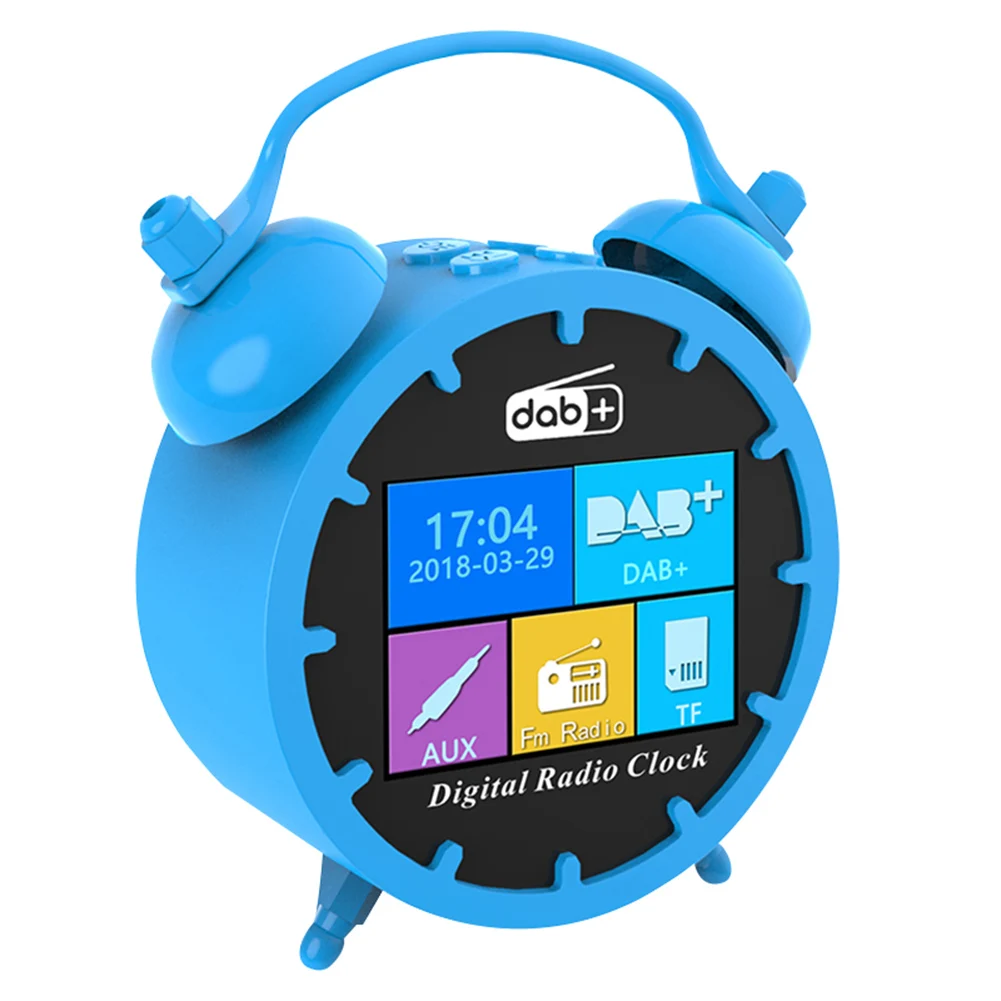 

Electronic Alarm Clock Digital Display DAB Radio Wireless Communication TF Card Support SP99