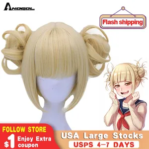 Anogol моя геройская Академия боку нет героев Академия химико Тога JK парик голова костюм косплей золотой парик
