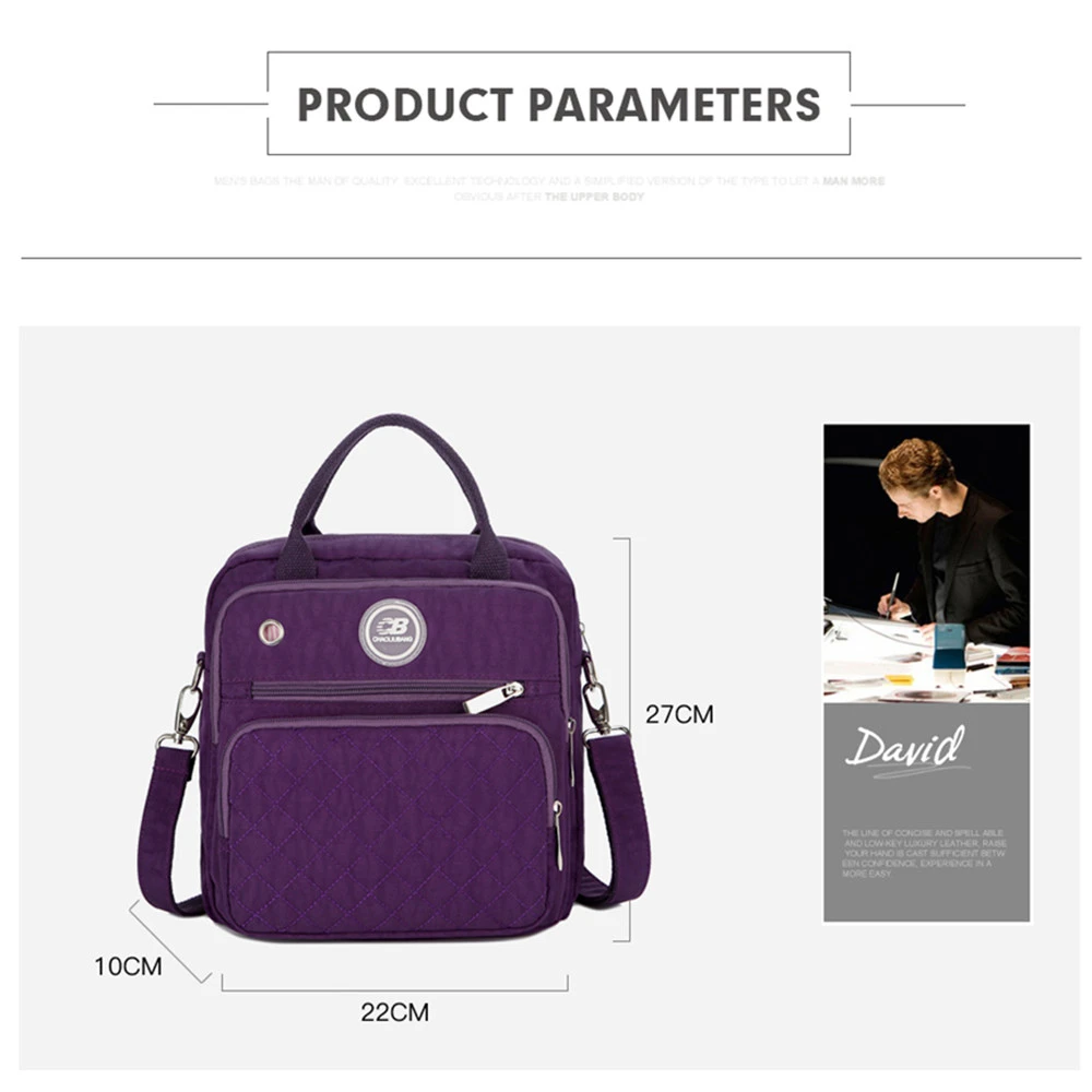 Рюкзак женский водонепроницаемый нейлоновый на молнии|Женские рюкзаки| |