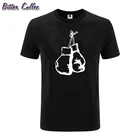 Модные боксерские перчатки с принтом интересные футболки для мужчин 2020 летняя хлопковая уличная одежда с коротким рукавом и круглым вырезом Футболка мужские топы