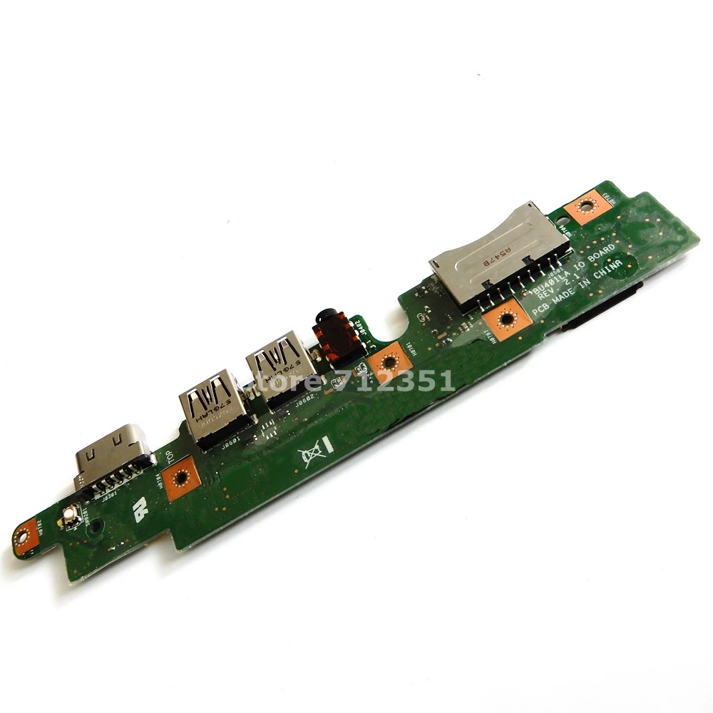 BU401LA IO_Board REV 2 1 Для ASUS BU401 BU401L материнская плата для ноутбука аудиоплата USB SD VGA тест