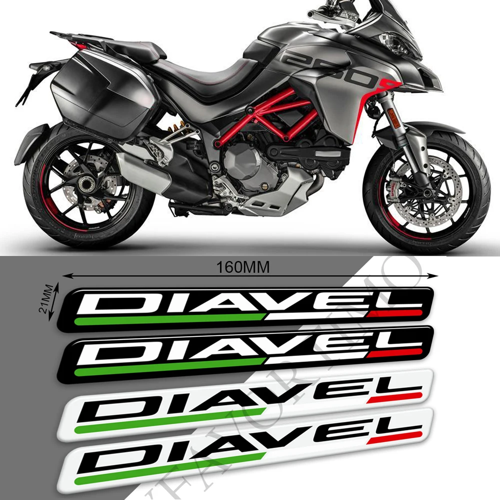 

Motorcycle Stickers For Ducati Diavel 1260S V2 V4 Tank Pad Protector Fairing Emblem Logo Fender Windshield Handguard
