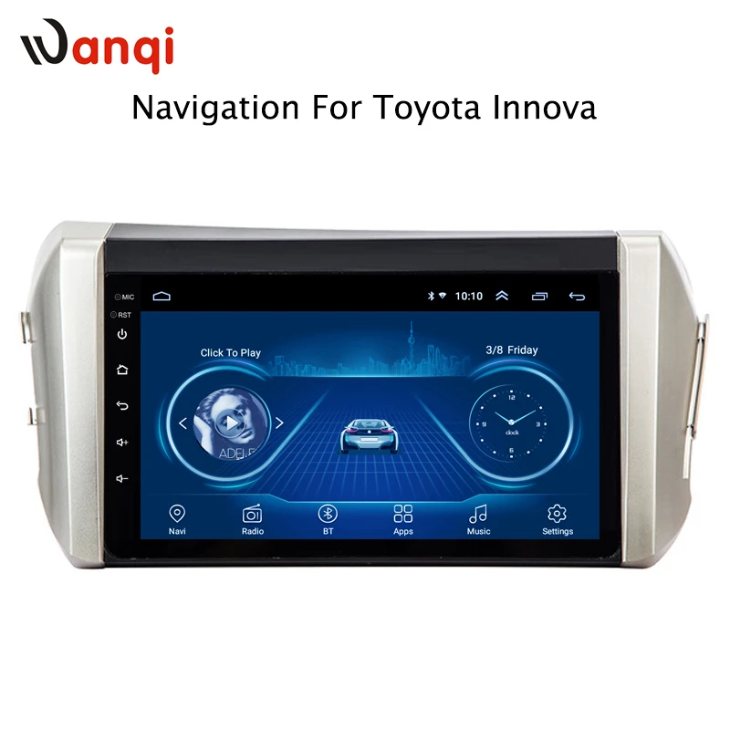 9 дюймов Wanqi Android автомобильный CD GPS навигатор дисплей для Toyota Innova 2015 2016 2017 2018