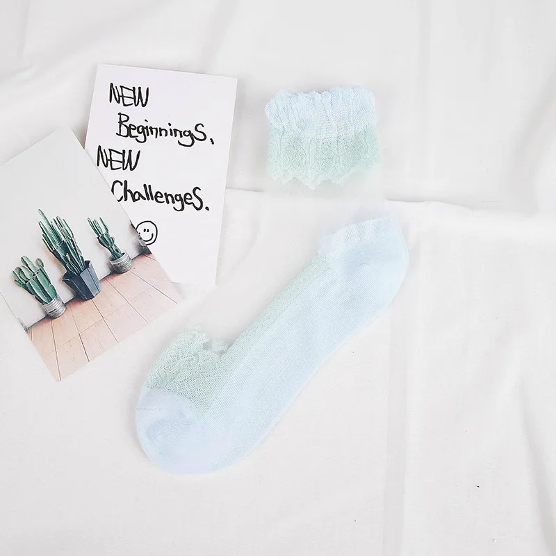 Носки женские хлопковые сетчатые Нескользящие супертонкие 1 пара | Женская