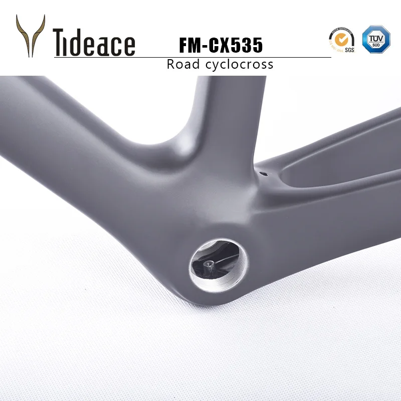 Cyclocross frameset T1000 Carbon 700 * 42C Aero велосипедные карбоновые рамы плоское крепление