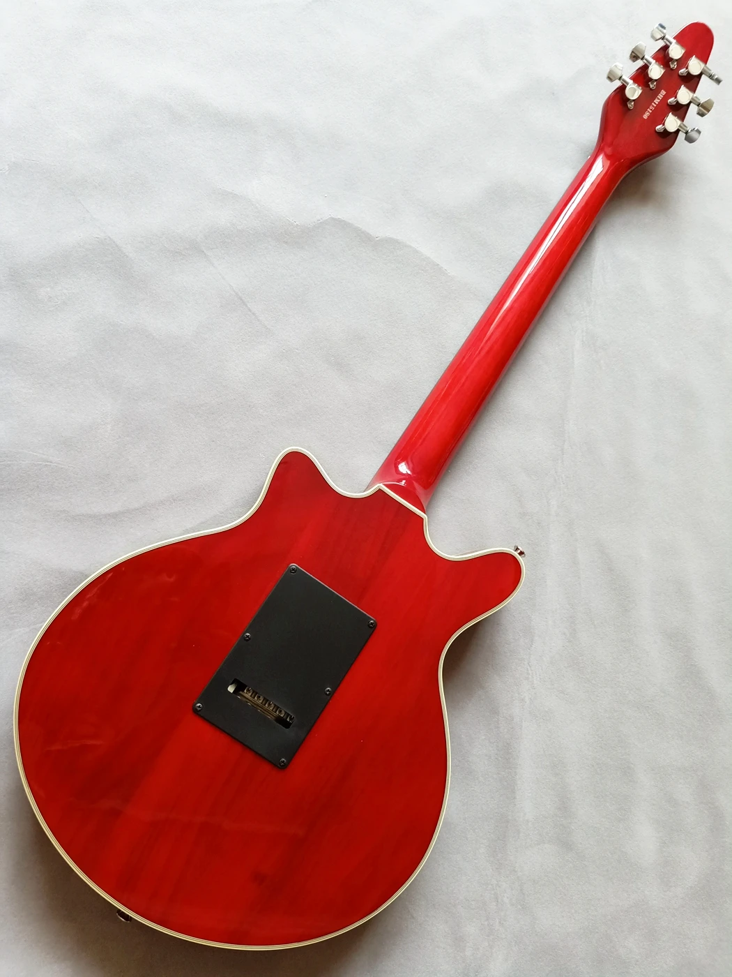 Сделано в Китае Брайан Мэй прозрачная Красная гитара 24 лада 3 ожога три-Звуковые