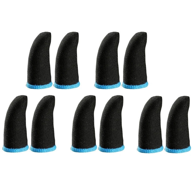 

5 Pair Phone Games Sweat-Proof Finger Gloves Thumbs Cover Anti-slip Cot Sleeve for PUBG Touch Screen Game Practical Access