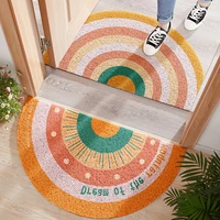 rainbow entrance doormat non slip door mat for indoor absorbs floor mat anti dirty trapper doormat carpet home decor modern rug