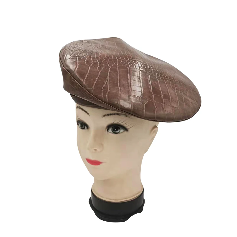 

Women Crocodile Skin Style Beret Female Flat Flat Cap Hats For Women Newsboy Cap British Style Beret Spring Autumn Style