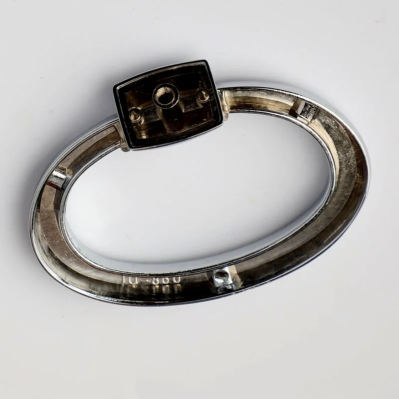 Дверь кухонного шкафа, телевизорная ручка-регулятор с отделкой из хрома, серебряная ручка для вытяжного дивана, современная простая овальная ручка латунного цвета диаметром 80 мм.