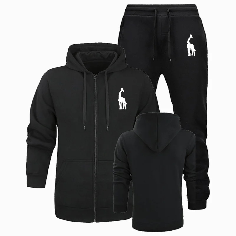 Новинка 2020 осенне зимний бархатный теплый мужской кардиган с принтом Fawn DJ для