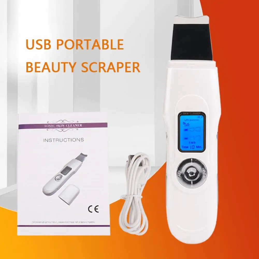 

Ultrasonic Scraper Beauty Instrument New Facial Ion Exfoliating Shovel Facial Import Beauty Equipment