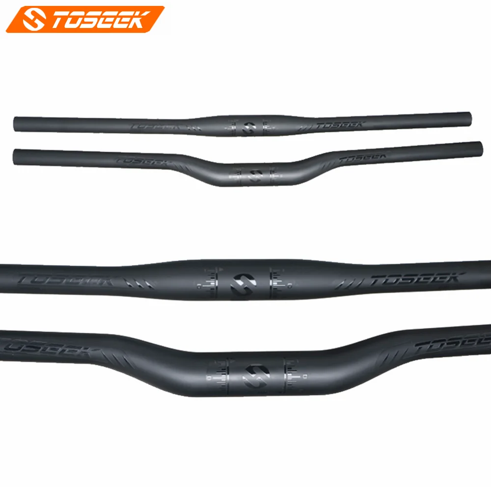 Набор черных матовых велосипедных стержней из углеродного волокна TOSEEK стержень