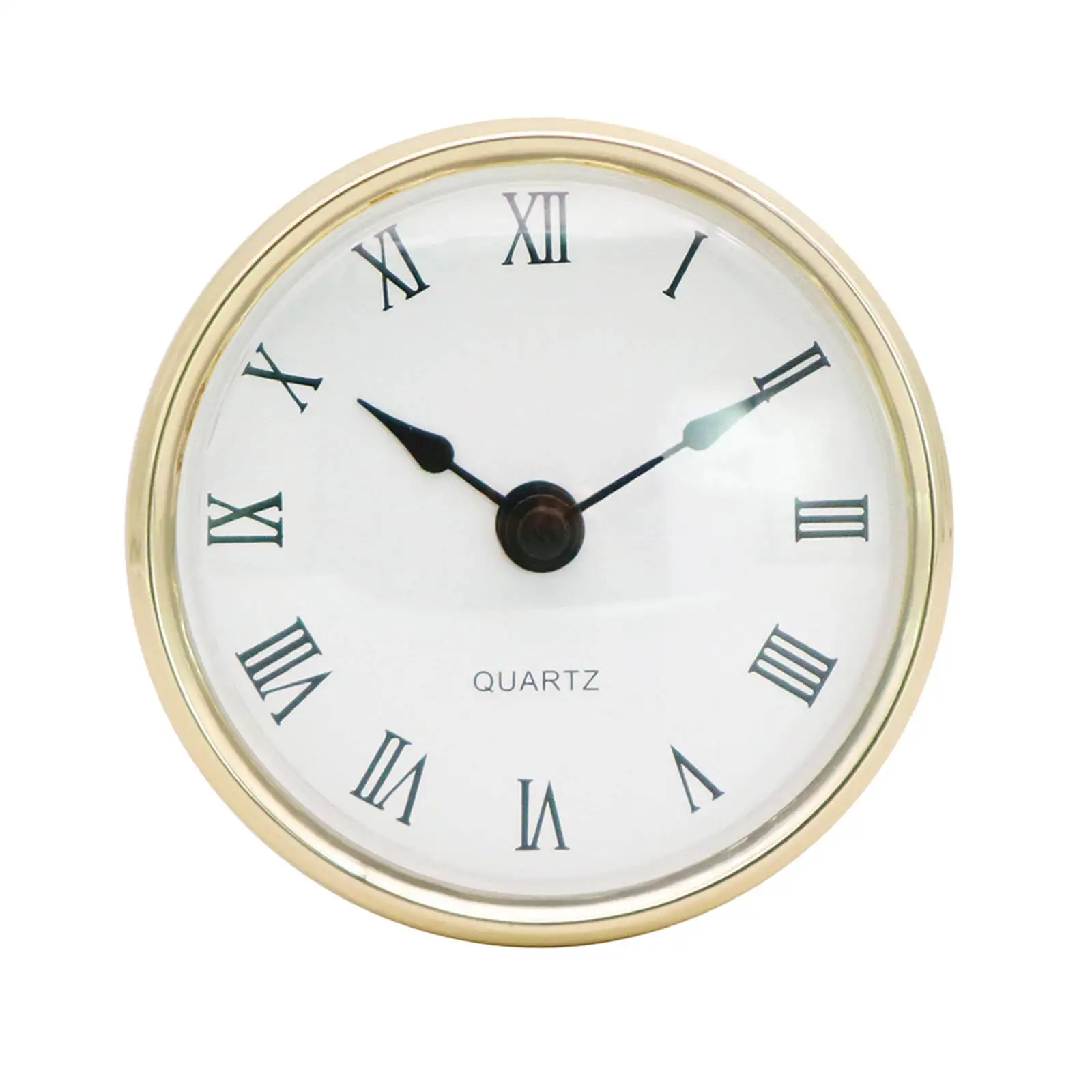 

Тихие часы со вставкой, римские цифры, ремесло, золотой обод, в стиле ретро, часы с механизмом 80 мм для дома, гостиной, аксессуары для стола