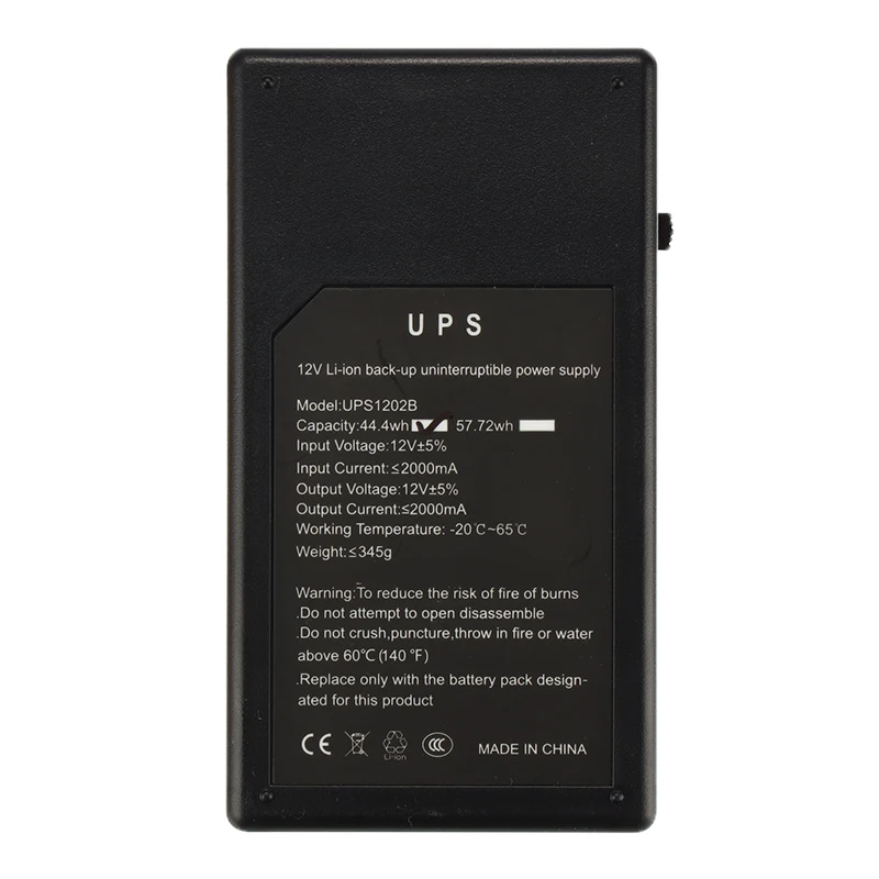 12В 2А 44 4 Вт UPS бесперебойного резервного питания мини батарея для камеры