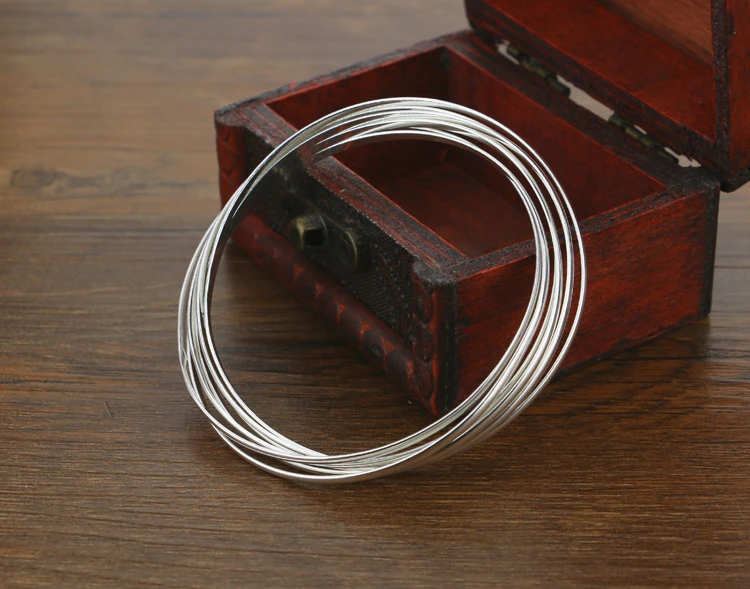 Простой Гладкий Браслет из стерлингового серебра 925 пробы в богемном стиле 7