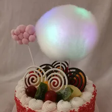 2 шт 3D светящиеся облака украшения торта Топпер выпечки торт
