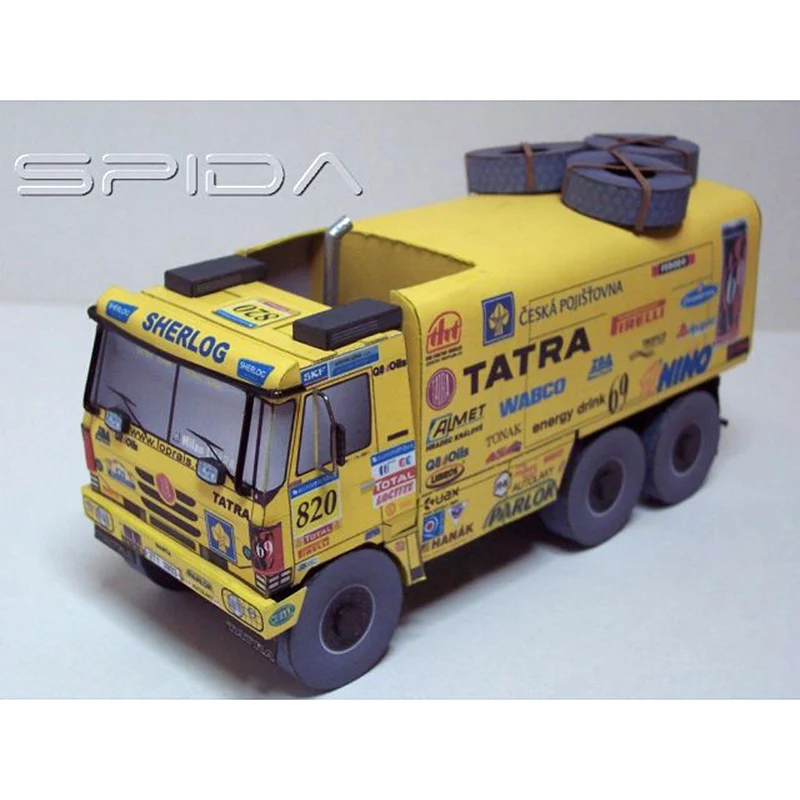 TATRA 815 VD 13 350 6X6.1 грузовик 1:53 Ралли Дакар 3D Бумага модель художественного ремесла и