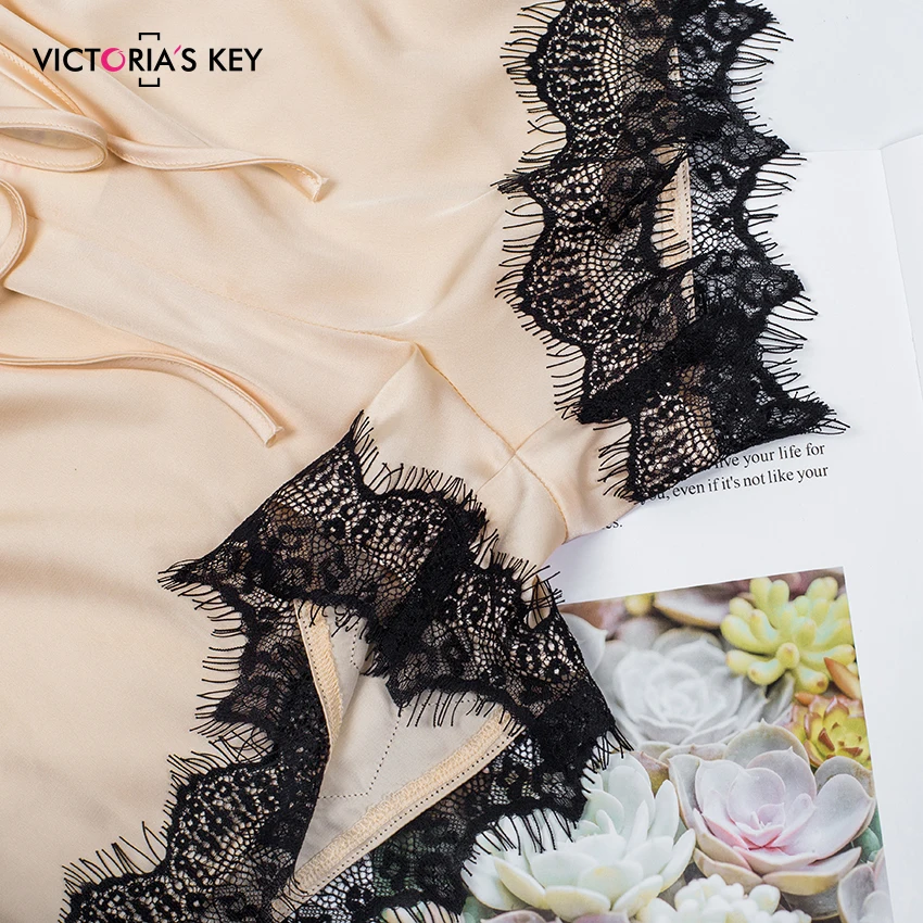 Женский Атласный пижамный комплект Suphis Slik с топом и шортами цвета хаки на осень