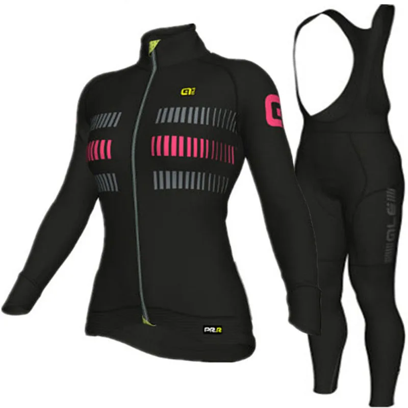 

Autumn Long Sleeve Cycling Clothes Women Bike Jersey Maillot Trisuit Sport Bicycle Clothing Female Dress Ladies Suit Wear