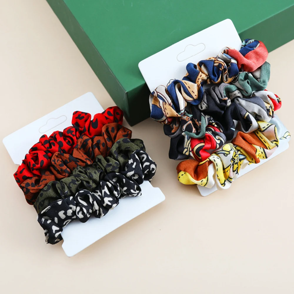

1 Set Scrunchies Hair Ring Candy Color Hair Ties Rope Autumn Winter Women Ponytail Holder Hair Accessories Girls Hair rope Gifts