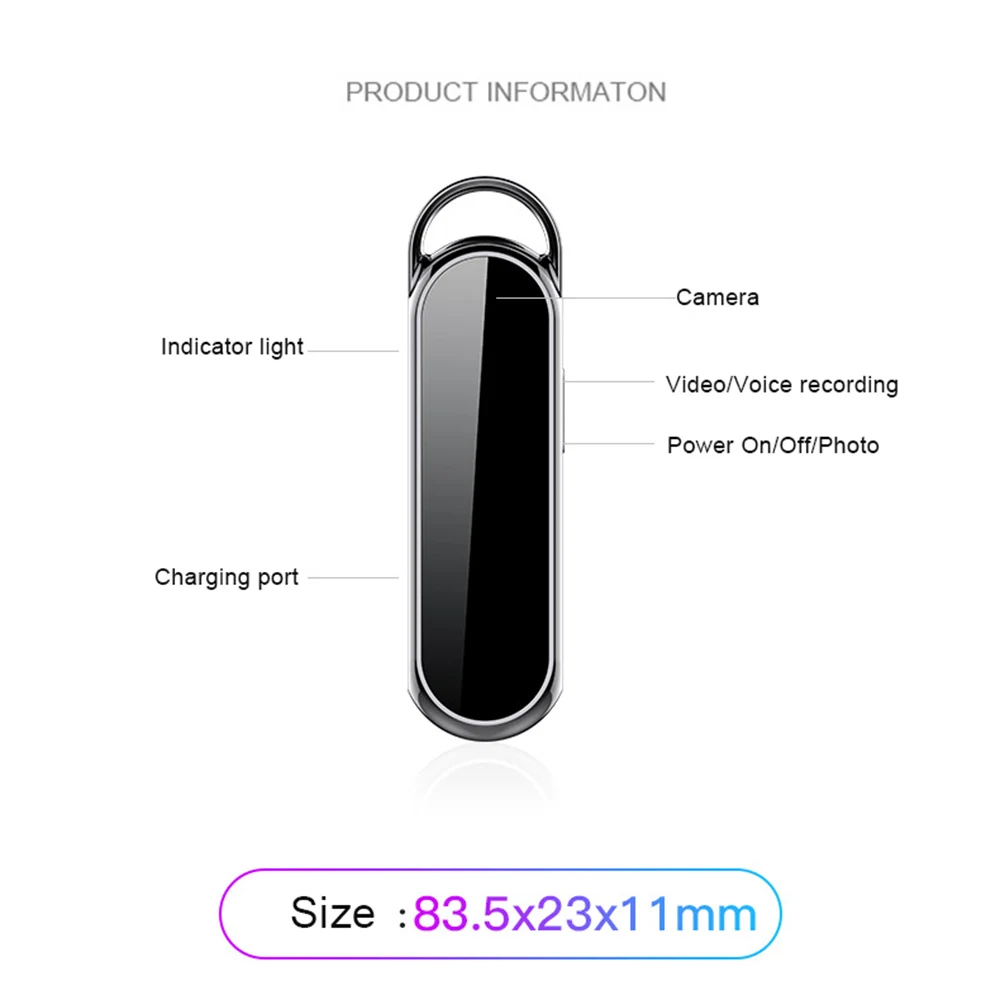 

Full HD 1080p Mini Camcorder DV Camera Awesome Video Recorder Micra Cam Wearable Portable Outdoor Audio Voice Photo 128G
