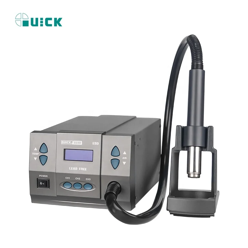 Quick 881D 110V/220V Rework Station 1300W 861DW Flagship Edition BGA Soldering Hot Air super power | Инструменты
