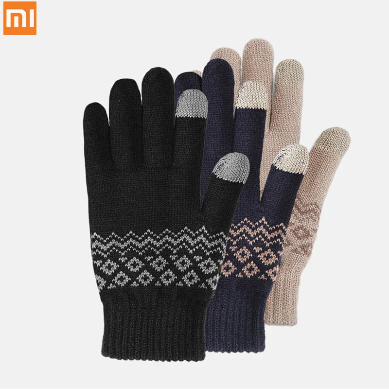 Xiaomi Mijia You pin Fo перчатки с сенсорным экраном теплый бархат один размер простая Мода