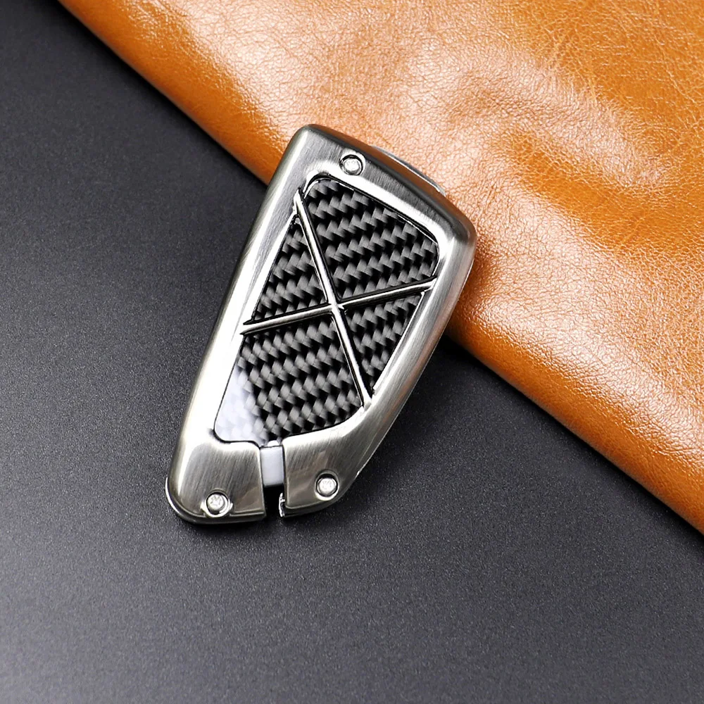 

Auto Key Case Cover For BMW 1234567 Series Carbon Fiber Zinc Alloy Car Key Case x3 x4 x5 x6 x1 Key Protector Cover