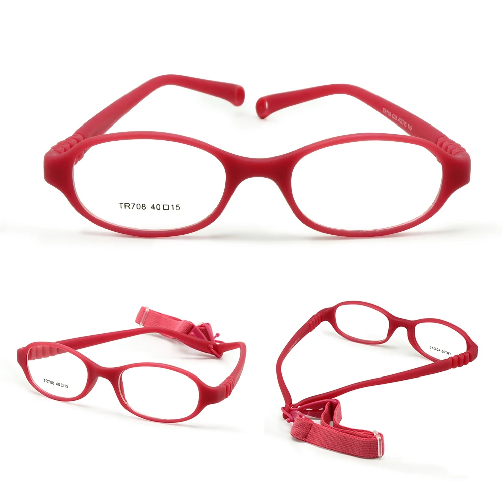 Ребенка очки кадр с ремешком и регулярно линзы размер 40/15 Не винт сейф сгибаемыми