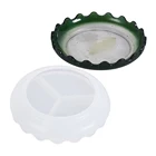 13,5 см круглая подставка, формы для литья из смолы, силиконовые формы для подставок для торта, кастрюли, УФ-отверждаемая эпоксидная смола подносов, набор форм для подставок