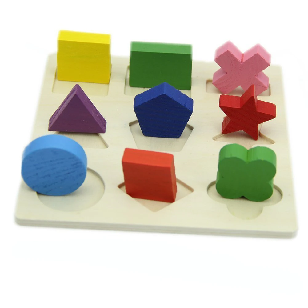 

Baby Kids Wooden Geometry Learning Educational Toy Puzzle Montessori Early 634F