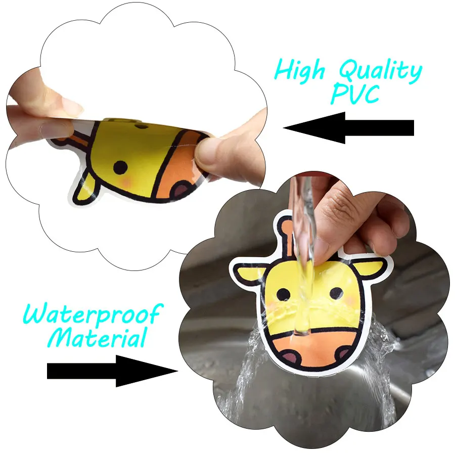 100 шт. рождественские наклейки подарок для детей матовая Милая Снежинка олень