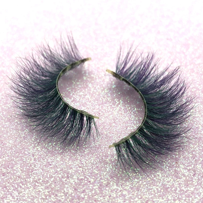 Оптовая продажа 3D настоящие норковые красочные ресницы Buzzme пушистые