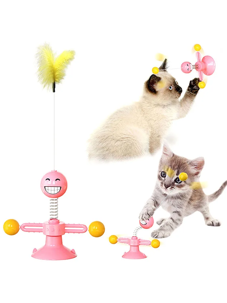 

Интерактивная игрушка для кошек обучающая игрушка Автоматическая кошка игрушка вращающийся Интерактивная палочка палка для домашних живо...