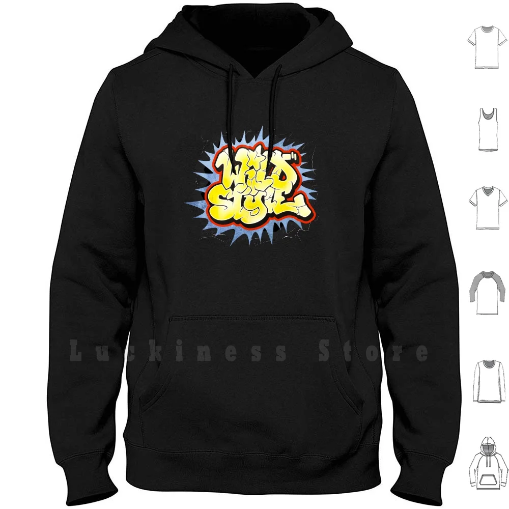 

Wildstyle Graffiti Tribute ( White Background ) Hoodies Long Sleeve Wildstyle Hip Hop Grafftii Newyork Classic