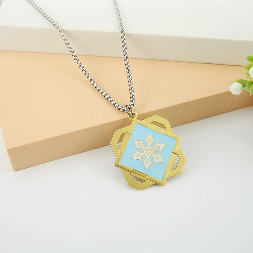 

Game Genshin Impact Necklace Eye of God 7 Element Pendant Metal Chain Choker Necklaces Charm Gifts Jewelry