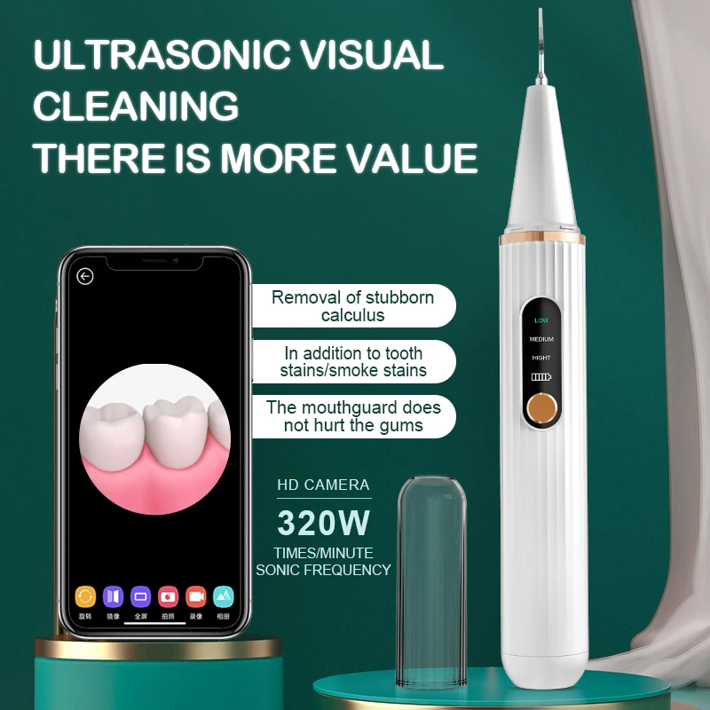 

Ирригатор с иллюзией, видимый Wi-Fi ультразвуковой стоматологический очиститель, Электрический ороситель воды, отбеливание зубов для дома