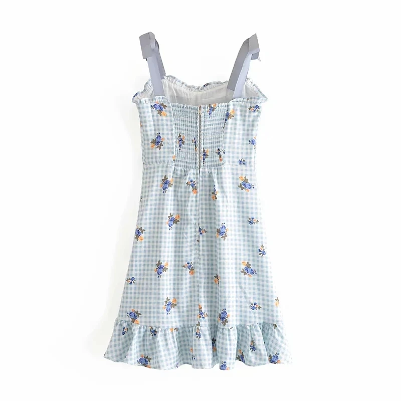 Винтажное женское платье Maxdutti 2021 с цветочным принтом элегантное пикантное