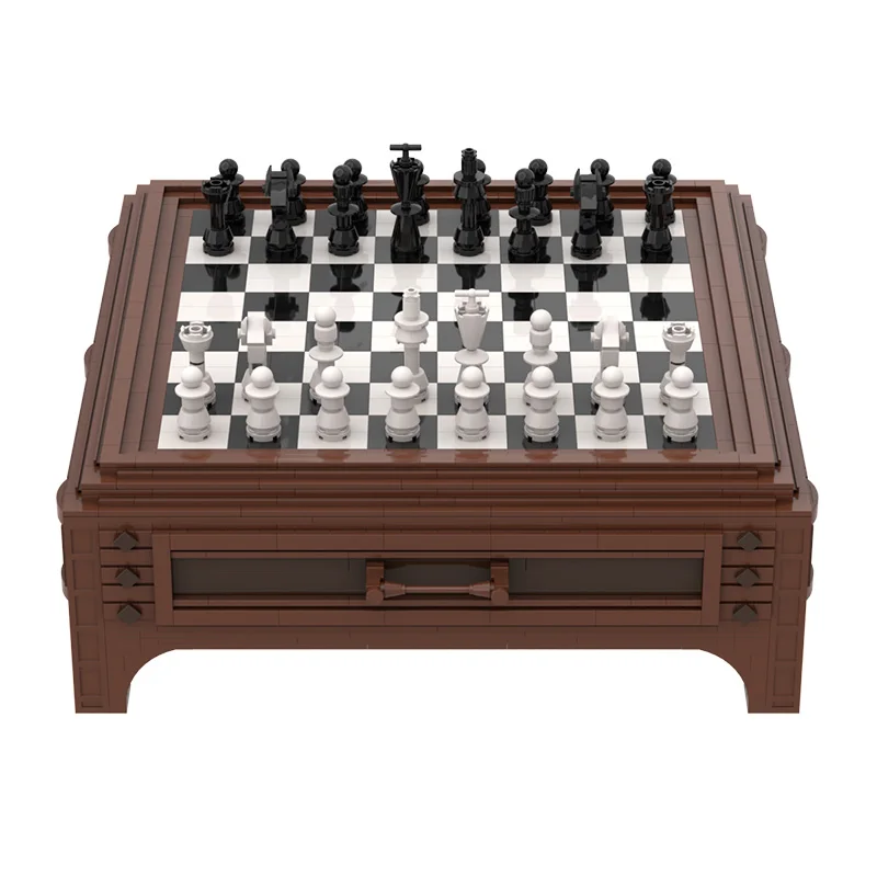 

Buildmoc New Enlighten Castle Series international Competition Chess Retro Classic Model Building Blocks Sets Kids Bricks Toys