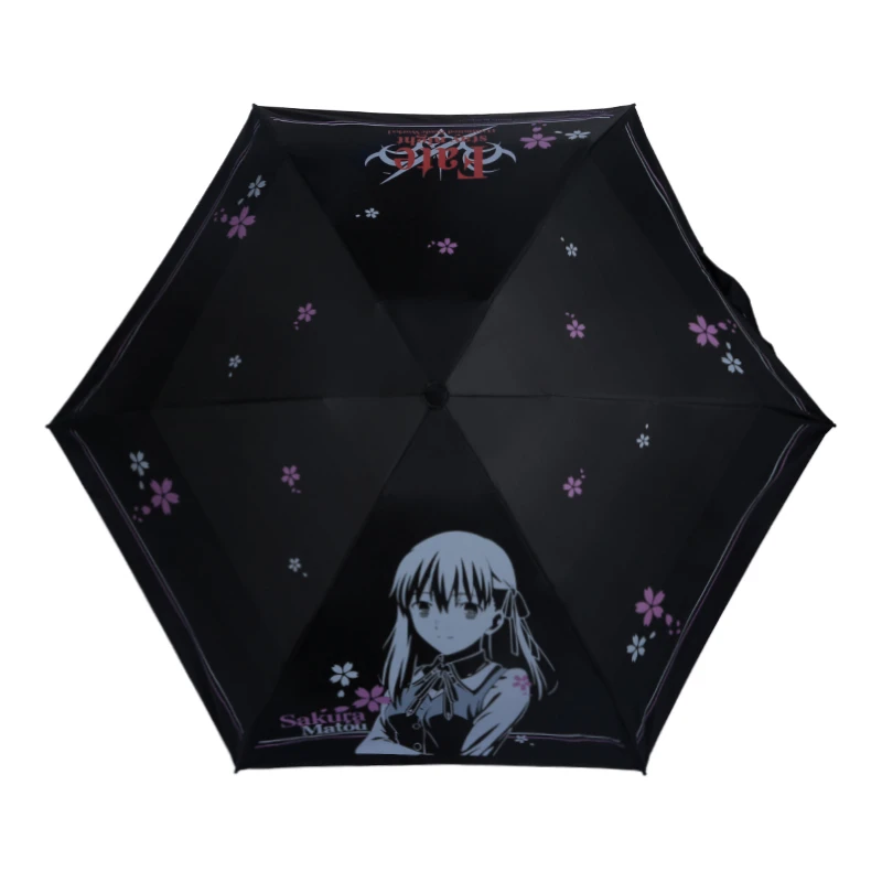 1 шт. аниме Fate/Stay Night Мату Сакура принт от солнца дождя портативный складной зонт