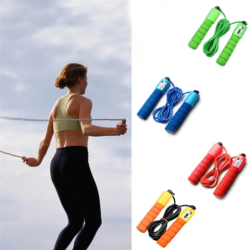 

Professional Jump with Electronic Counter 2.9m Adjustable Fast Speed Counting Skipping Rope Jumping Wire Workout Equipments