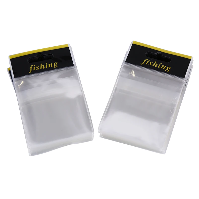 100 шт сумка для рыболовной наживки Ziplock Самоуплотняющаяся молния пластиковая Розничная упаковка полиэтиленовый пакет с замком-молнией посылка рыболовные снасти