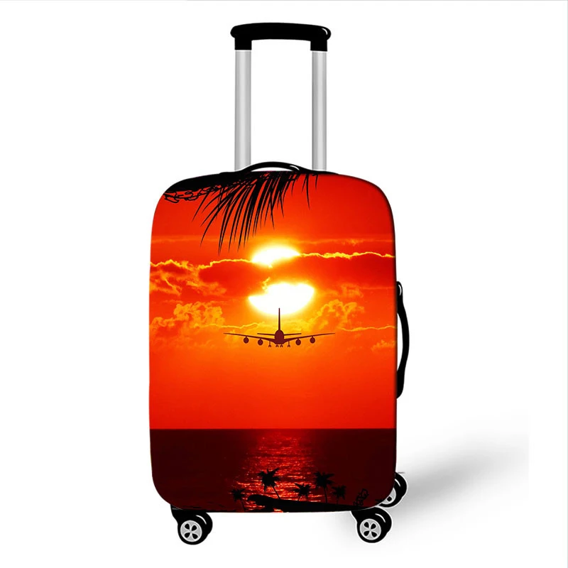 18-32 Inch Fashion Aircraft Travel Suitcase Protective Cover Luggage Elastic Dust Cover Fit Trolley Case Cover Travel Accessorie