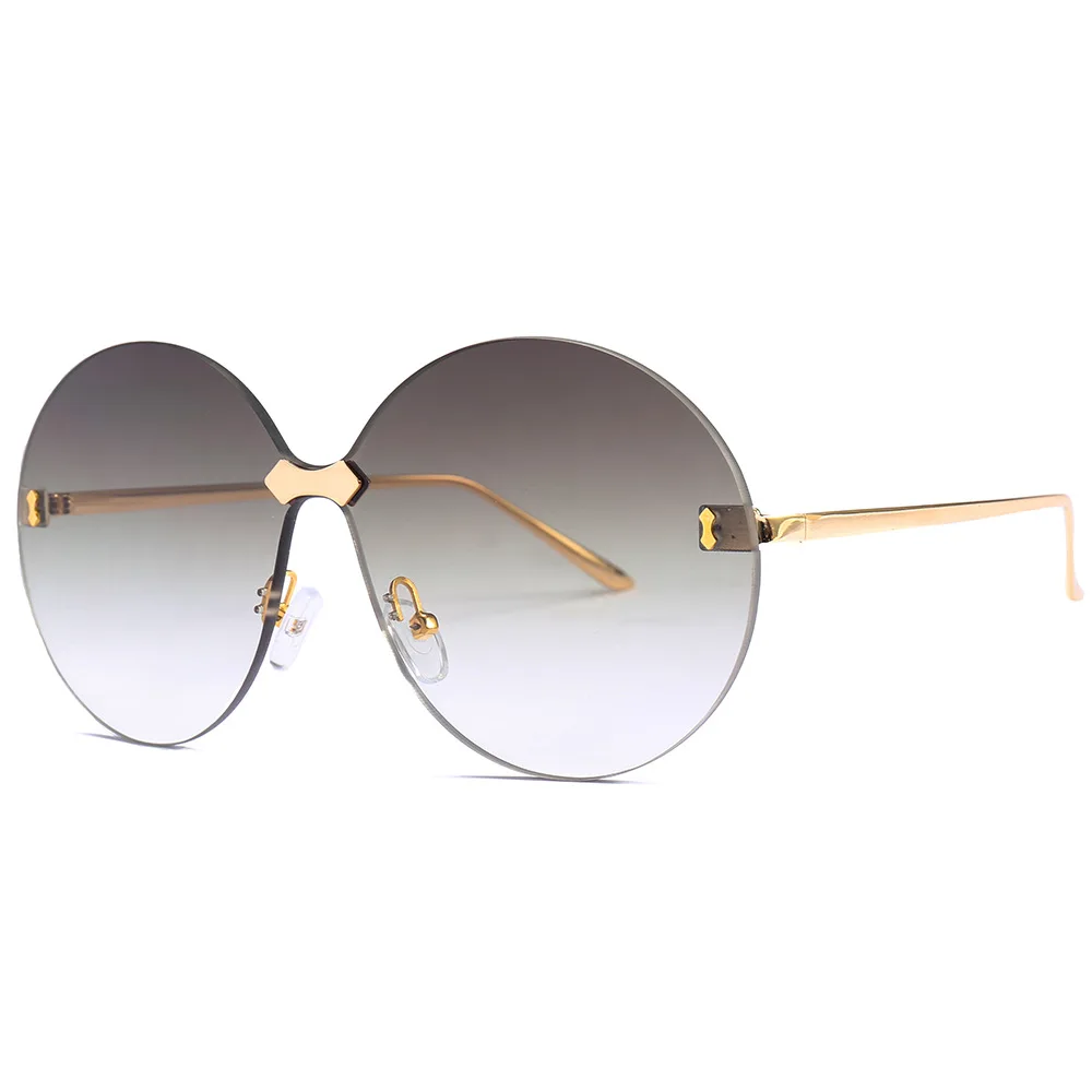 ALIKIAI Модные женские солнцезащитные очки 2020 без оправы в винтажной оправе из