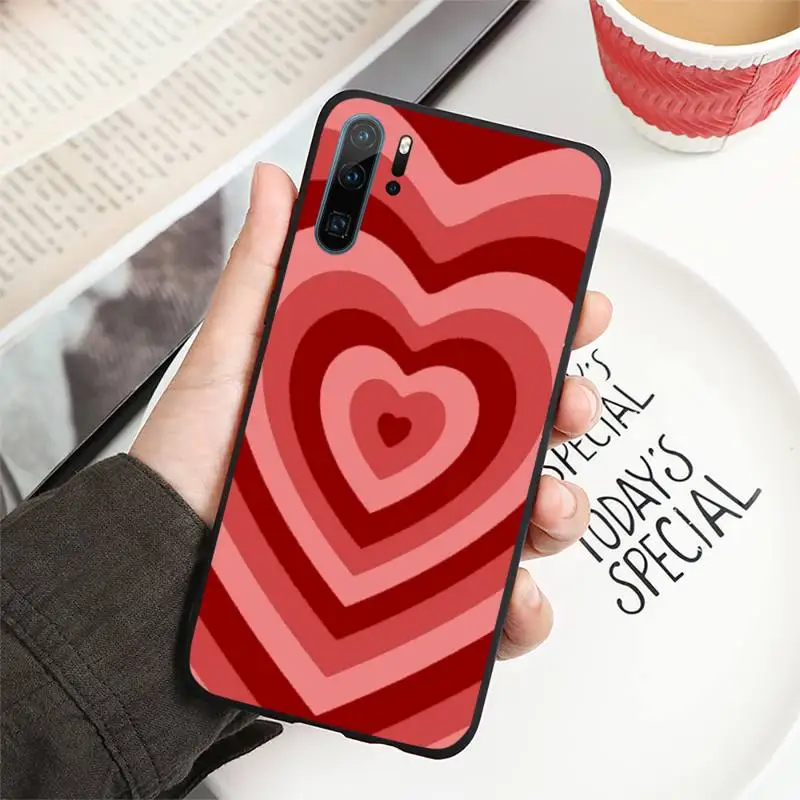 

Latte Love Coffee Heart pattern Phone Case For Huawei honor Mate P 10 20 30 40 i 9 8 pro x Lite smart 2019 nova 5t