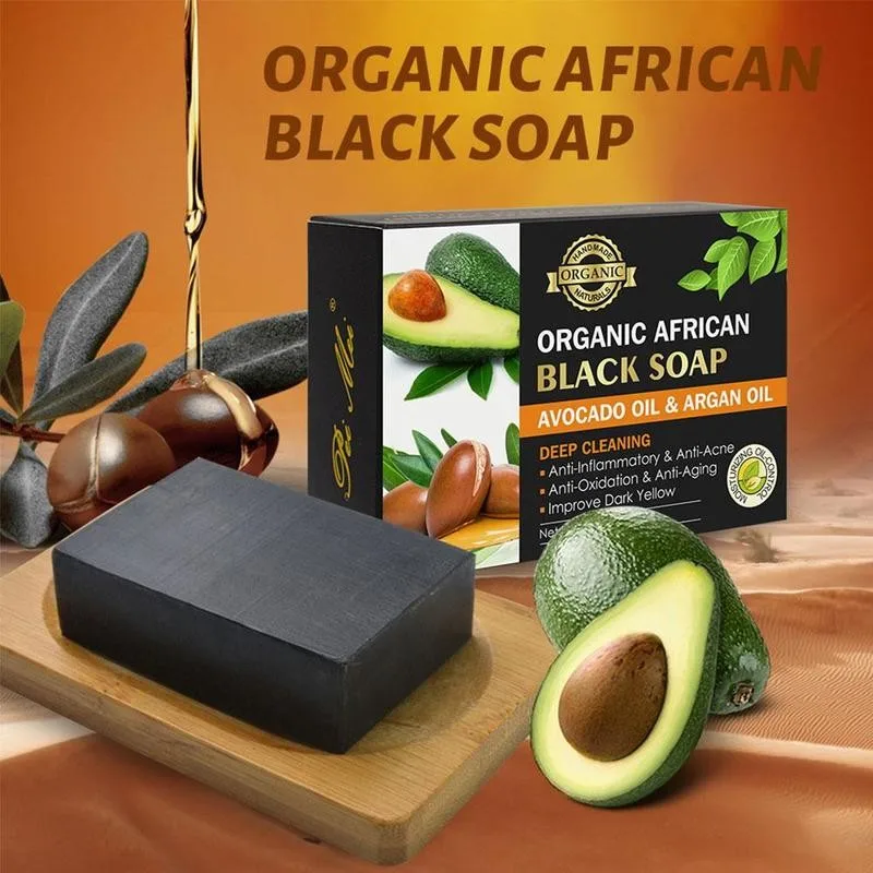 

Cocoa Beans Bamboo Soap Tourmaline Black Soap Natural For Acne Active Acne Soaps Soap Herbal Traditional Energy Charcoal T1J1