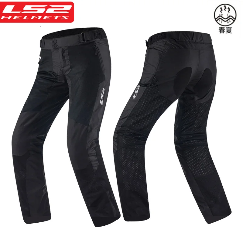 

LS2 MPS138D Motorcycle Pants Men Motocross Pantalon Moto Riding Trousers With Knee Protective Gear For Spring Summer