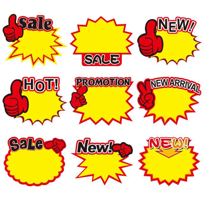 200 шт. взрывобезопасные рекламные постеры на английском языке акции бумажные